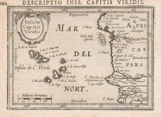 Insulae Capitis Viridis - Alte Landkarte