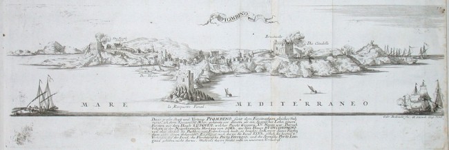 Piombino - Alte Landkarte