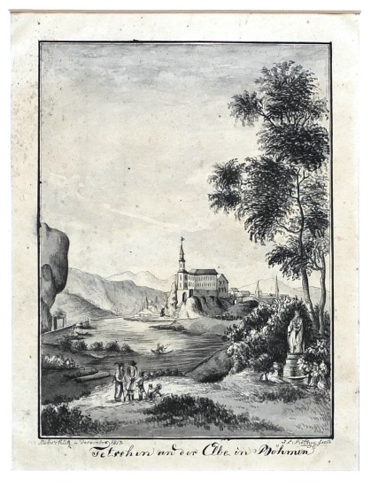 Tetschen an der Elbe in Böhmen