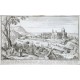 Loretto oder Lauretum eine befestige Stadt  in der Marca d'Ancona - Antique map