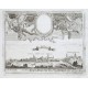 Narva wie auch das Schlos Iuanogorod - Alte Landkarte