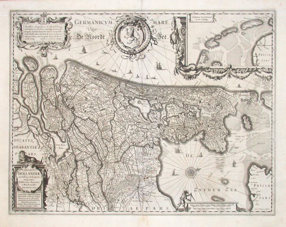 Comitatus Hollandiae novissima descriptio - Old maps for sale