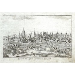 Prospekt der Stadt London in England