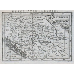 Slowenien, Croatiaen - Illyricum, Kupferstich Karte, Bertius, Hondius, 1616