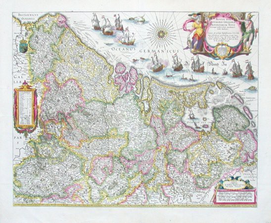 Novus XVII inferioris Germaniae provinciarum typus - Old maps for sale