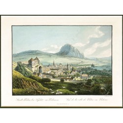 Stadt Bilin bei Teplitz in Böhmen