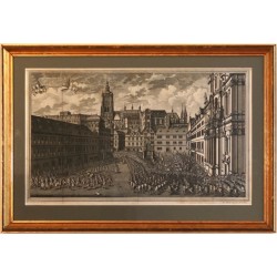 Prospect des so gennante Walischen Platzes in der Königl. Klein Stadt Prag