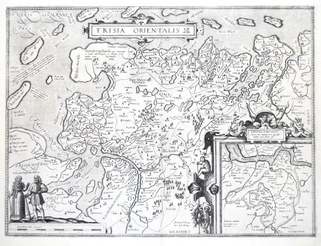 Frisia Orientalis - Alte Landkarte