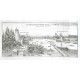 Die Franckfurther Brücke über den Mayn gegen Oosten anzusehen - Alte Landkarte