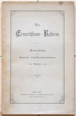 Die Erwerbsteuer-Reform - Alte Drucke, seltene Bücher und Bibliophilien zu verkaufen