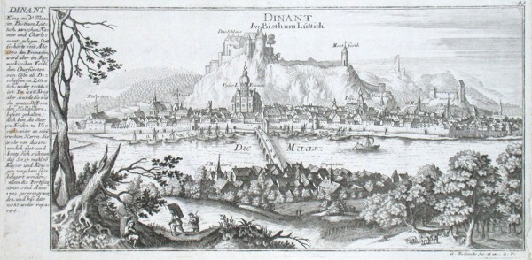 Dinant Im Bisthum Lüttich - Antique map