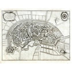 Osnabrück - Osnabruga, copperplate engraving, Hollar Janssonius, 1657
