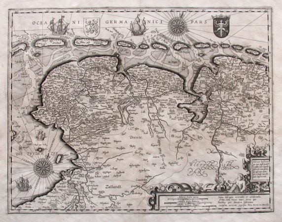 Nova descriptio orientalis et occidentalis Frisiae - Old maps for sale