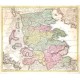 Ducatus Slesvicensis in omnes ejusdem Generales et Particulares Praefecturas exacte divisi Nova tabula - Stará mapa
