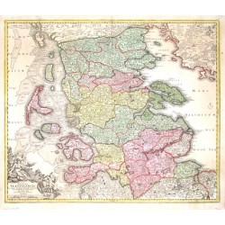 Ducatus Slesvicensis in omnes ejusdem Generales et Particulares Praefecturas exacte divisi Nova tabula