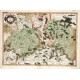 Saxoniae superioris Lusatiae Misniae que descriptio - Stará mapa